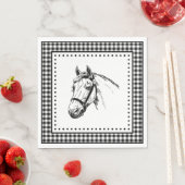 Paard Gingham Servet (Insitu)