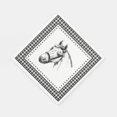 Paard Gingham Servet (Hoek)
