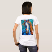 Paard Glas in Lood T-shirt (Achterkant volledig)