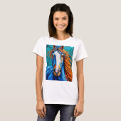 Paard Glas in Lood T-shirt (Voorkant volledig)
