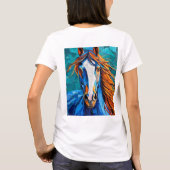 Paard Glas in Lood T-shirt (Achterkant)