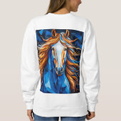 Paard Glas in Lood Trui (Achterkant)