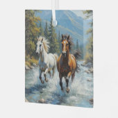 Paard Glas Ornament (Voorkant links)