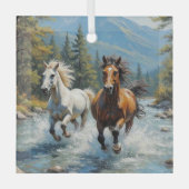 Paard Glas Ornament (Voorkant)