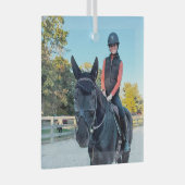 Paard glazen ornament speciale bestelling (Voorkant Rechts)