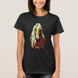Paard grafisch dier motief rijdend een met print h t-shirt