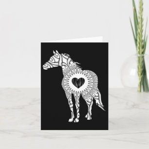 Paard Graphic Witte Paardenpaard Rijden Gift Kaart