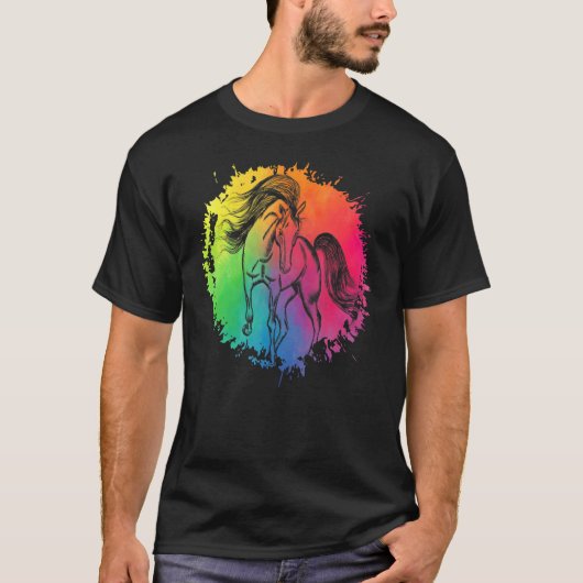 Paard Grappige Spreuk Paarden T-shirt (Voorkant)