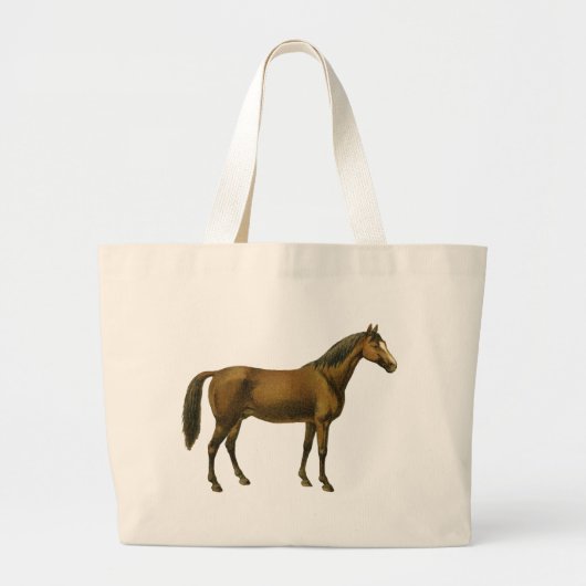 paard grote tote bag (Voorkant)
