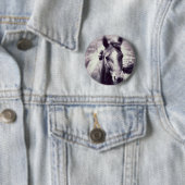 Paard Grunge Ronde Button 5,7 Cm (In situ)