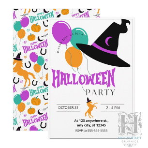 Paard Halloween Feest Uitnodiging