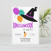 Paard Halloween Feest Uitnodiging (Staand voorkant)