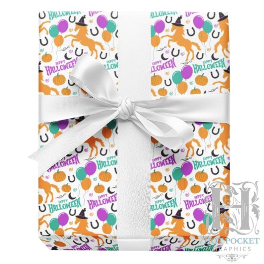 Paard Halloween Inpakpapier