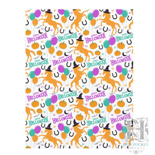 Paard Halloween scrapboekpapier