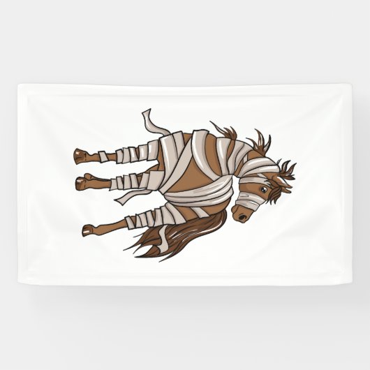 Paard Halloween Spandoek (Horizontaal)