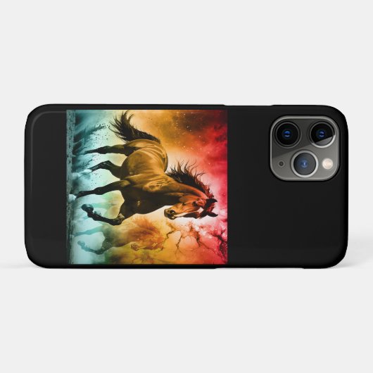Paard hardlopend Case-Mate iPhone case (Achterkant (horizontaal))