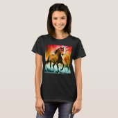 Paard hardlopend t-shirt (Voorkant volledig)