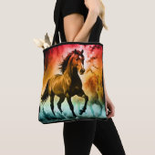 Paard hardlopend tote bag (Dichtbij)