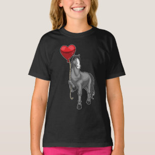 Paard hartballon t-shirt