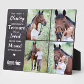 Paard Herdenkingsfoto Collage Fotoplaat (Zijkant)