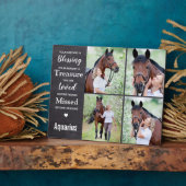 Paard Herdenkingsfoto Collage Fotoplaat (Zijkant)