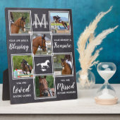 Paard Herdenkingsfoto Collage Fotoplaat (Zijkant)