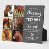 Paard Herdenkingsfoto Collage Fotoplaat (Zijkant)