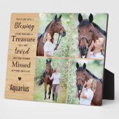 Paard Herdenkingsfoto Collage Fotoplaat (Zijkant)