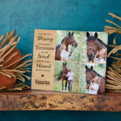 Paard Herdenkingsfoto Collage Fotoplaat (Zijkant)