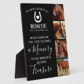 Paard Herdenkingsgeschenk - Paardachtige Fotoplaat (Zijkant)