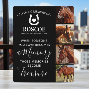 Paard Herdenkingsgeschenk - Paardensport Fotoplaat