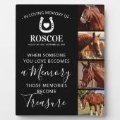 Paard Herdenkingsgeschenk - Paardensport Fotoplaat (Voorkant)