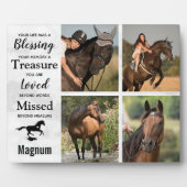 Paard Herdenkingssteen Huisdier Verlies Condoleanc Fotoplaat (Voorkant)