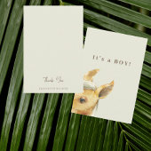 Paard het is een Boy Baby shower dank je Bedankkaart