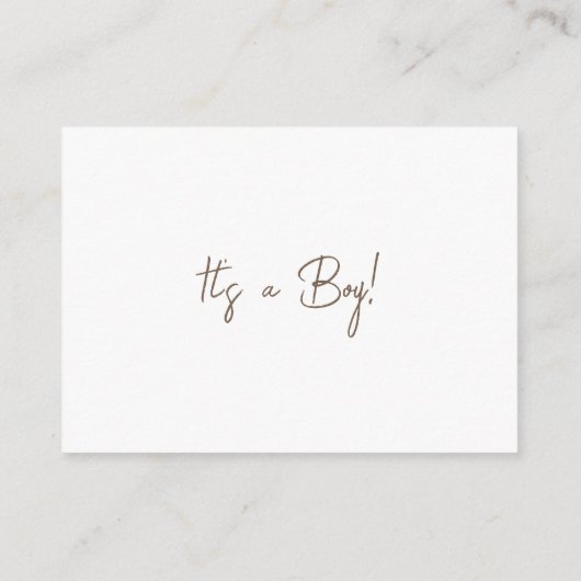 Paard Het is een Boy Books voor Baby White Informatiekaartje (Achterkant)