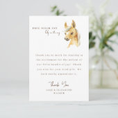 Paard Het is een Jongen Baby Shower Bericht Bedank Bedankkaart (Staand voorkant)