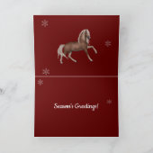 Paard Hoefijzer kerstboom Cadeaus Kaart (Binnen)