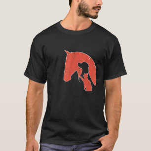 Paard Hond Kat I Silhouet van paarden honden katte T-shirt