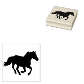 PAARD HOUTEN RUBBEREN STEMPELS (Gestempeld)