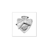 Paard houtsnijwerk rubberstempel (Afrduk)