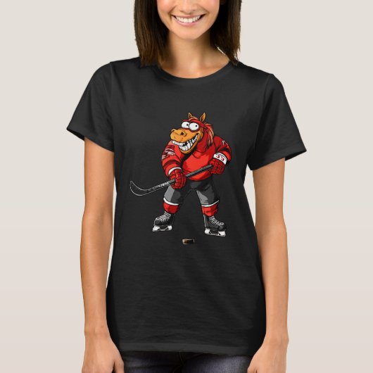 Paard IJshockey T-shirt (Voorkant)