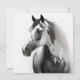 Paard illustratie notitiekaartje