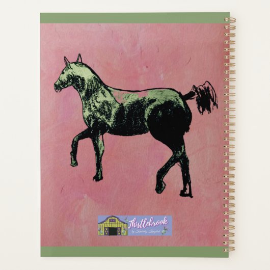 Paard in actie planner (Achterkant)