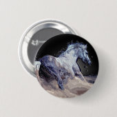 Paard in actie ronde button 5,7 cm (Voorkant /achterkant)