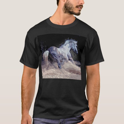 Paard in actie t-shirt (Voorkant)