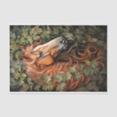 Paard in bladerdak 3 Decoupage papier (Voorkant)