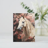 Paard in Bloemen Briefkaart (Staand voorkant)