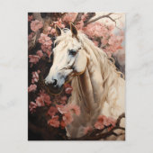 Paard in Bloemen Briefkaart (Voorkant)
