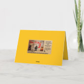 Paard in de herfst kaart (Achterkant)