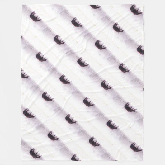 paard in de nevel fleece deken (Voorkant)